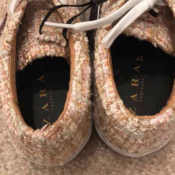Final Price Zara Bananas tweed sequin sneakers - Picture 4 of 5